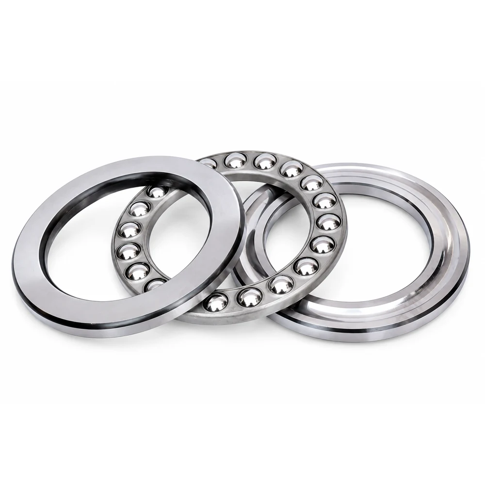 Thrust ball bearing steel cage assembly