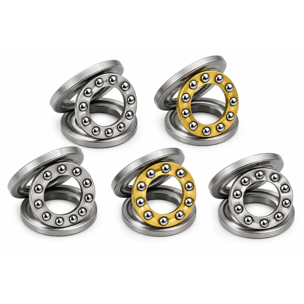 Thrust ball bearing configurations
