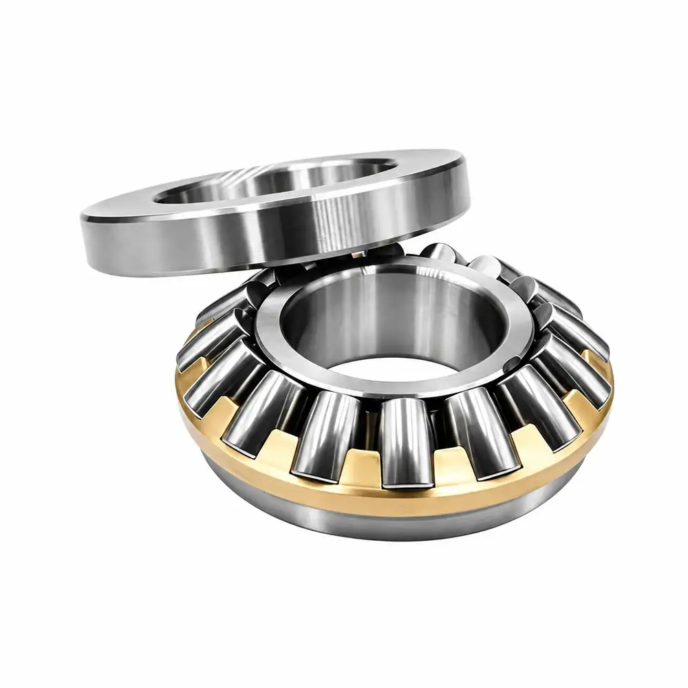 Spherical roller thrust bearing with brass cage