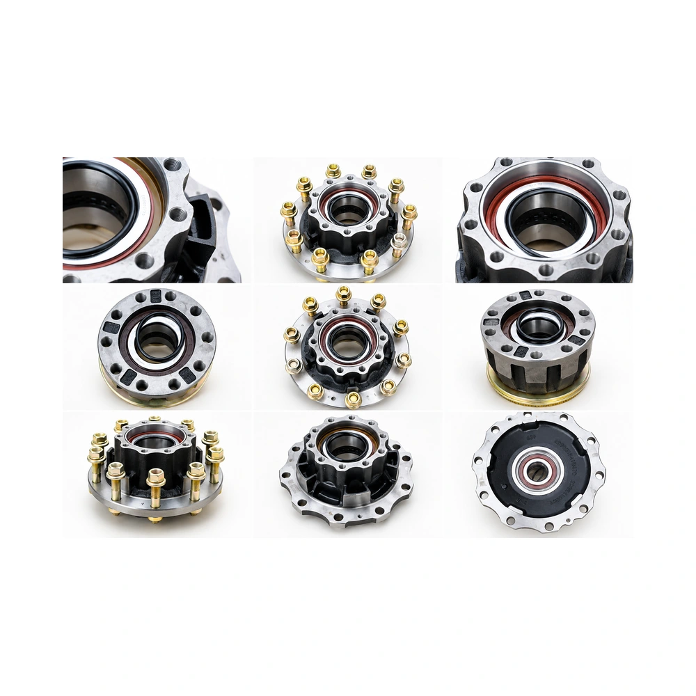 AOSN truck wheel hub bearing series overview showing multiple products and angles